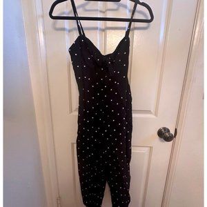 Polka Dot Black Romper